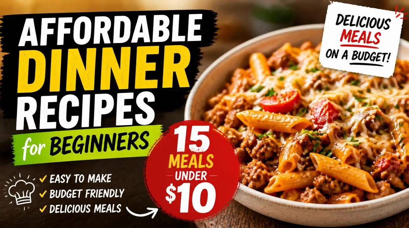 Affordable Dinner Recipes for Beginners: 15 Meals Under $10