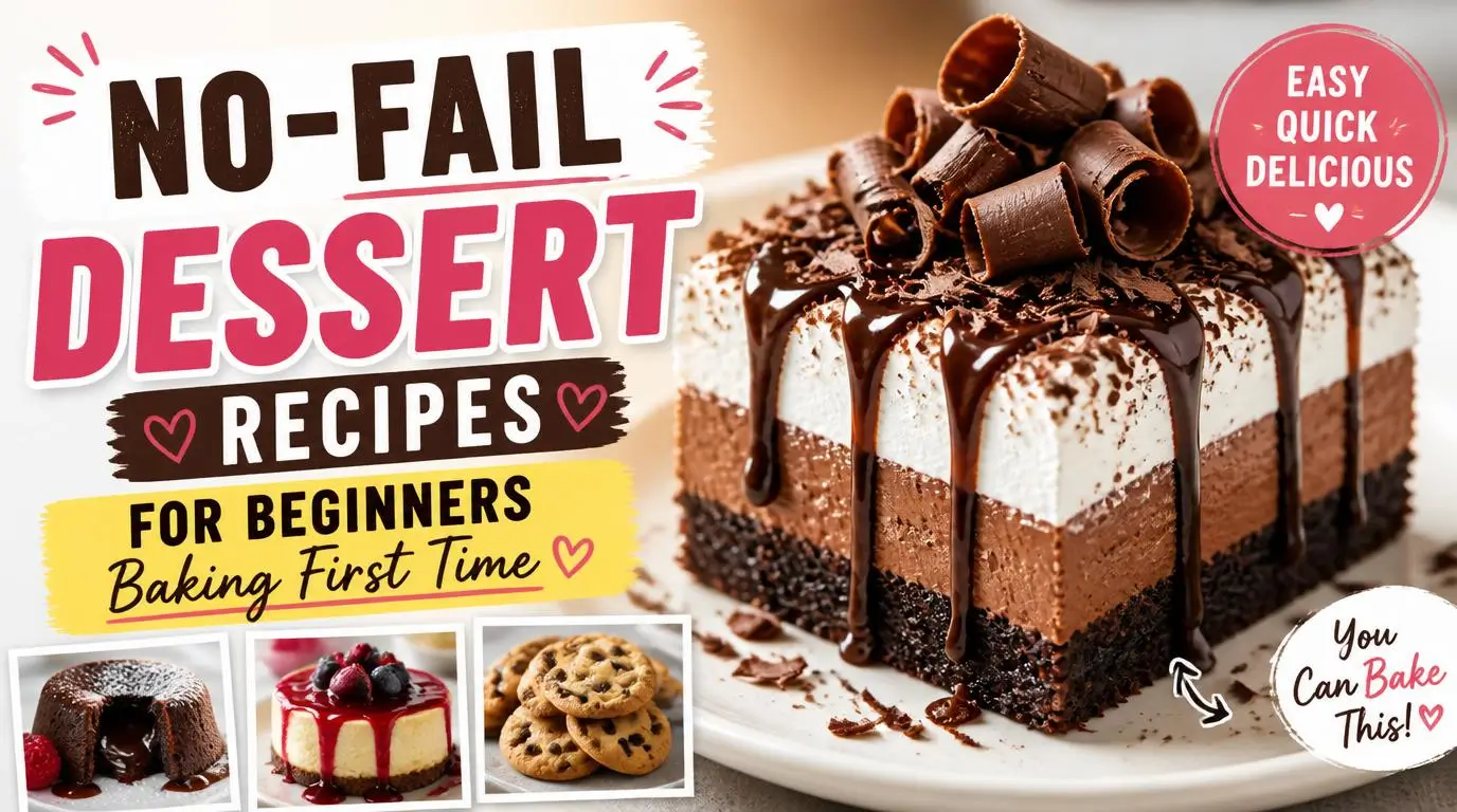 No-Fail Dessert Recipes for Beginners Baking First Time