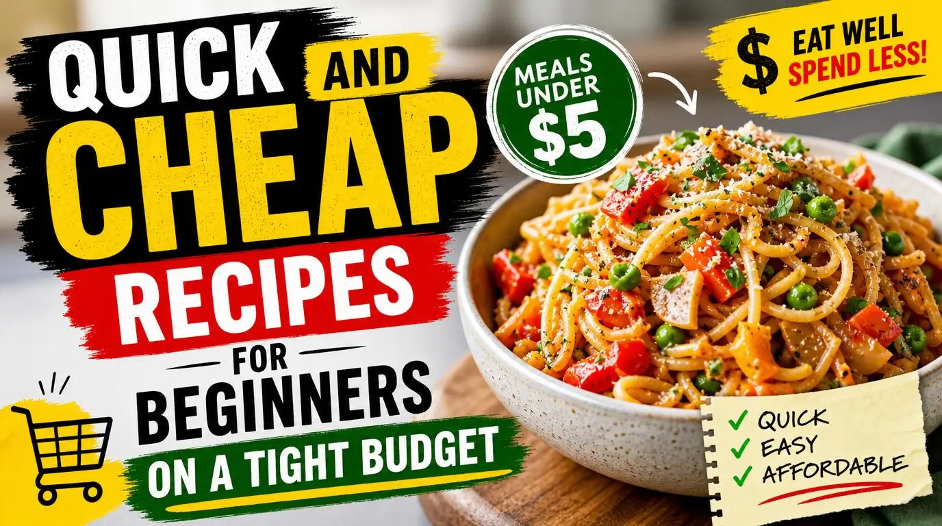 Quick and Cheap Recipes for Beginners on a Tight Budget