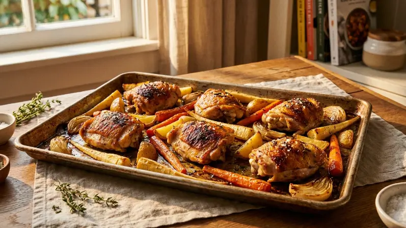 Sheet Pan Chicken and Vegetables on a Budget